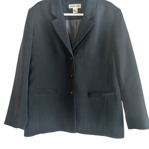 Alfred Dunner Women's Black Blazer Size 16 NWT